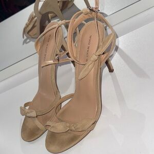 Who What Wear Beige Bow Heels